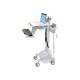 Ergotron StyleView EMR Laptop Cart, LiFe Powered - Carrello - per notebook/dotazione PC - bloccabile - medico - plastica, Allum