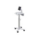 Ergotron StyleView Tablet Cart, SV10 - Carrello - per tablet / tastiera - medico - metallo - bianco, alluminio - dimensione sch