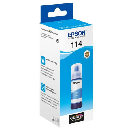 Epson - Eco Tank - 114 - Ciano - C13T07B240 - 70 ml