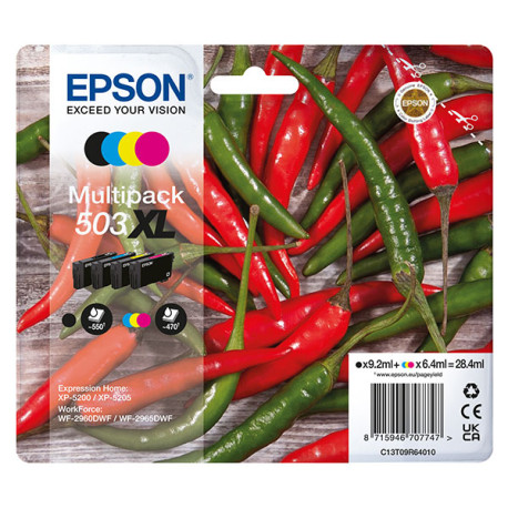 Epson - Multipack Cartucce - 503XL - BK/C/M/Y - C13T09R64010