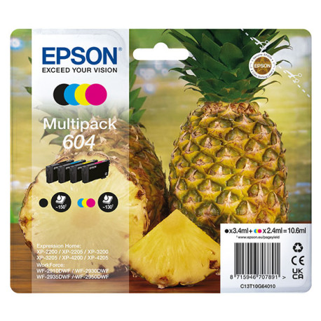 Epson - Multipack Cartucce - 604 - BK/C/M/G - C13T10G64010