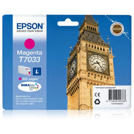 Epson - Tanica - Magenta -T7033 - C13T70334010 - 9,6ml