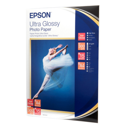 Epson - Ultra Glossy Photo Paper - A4 - 15 Fogli - C13S041927