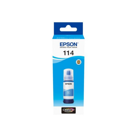 Epson 114 - 70 ml - ciano - originale - ricarica inchiostro - per EcoTank ET-8500, ET-8550