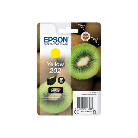 Epson 202 - 4.1 ml - giallo - originale - blister con allarme a radiofrequenza - cartuccia d'inchiostro - per Expression Premiu