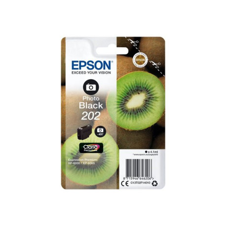 Epson 202 - 4.1 ml - nero per foto - originale - blister - cartuccia d'inchiostro - per Expression Premium XP-6000, XP-6005, XP