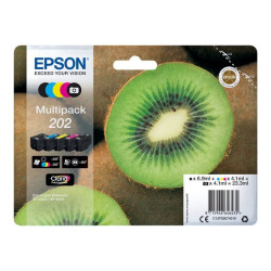 Epson 202 Multipack - Confezione da 5 - nero, giallo, ciano, magenta, nero per foto - originale - blister con radiofrequenza / 