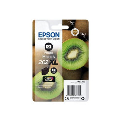 Epson 202XL - 7.9 ml - XL - nero per foto - originale - blister con radiofrequenza / allarme acustico - cartuccia d'inchiostro 