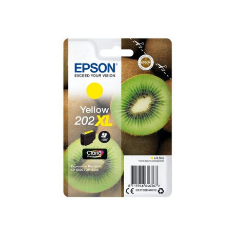 Epson 202XL - 8.5 ml - XL - giallo - originale - blister con radiofrequenza / allarme acustico - cartuccia d'inchiostro - per E