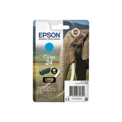 Epson 24 - 4.6 ml - ciano - originale - blister con allarme a radiofrequenza - cartuccia d'inchiostro - per Expression Photo XP