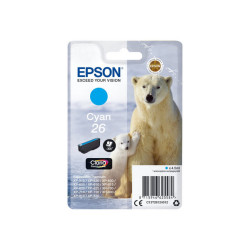 Epson 26 - 4.5 ml - ciano - originale - blister con radiofrequenza / allarme acustico - cartuccia d'inchiostro - per Expression