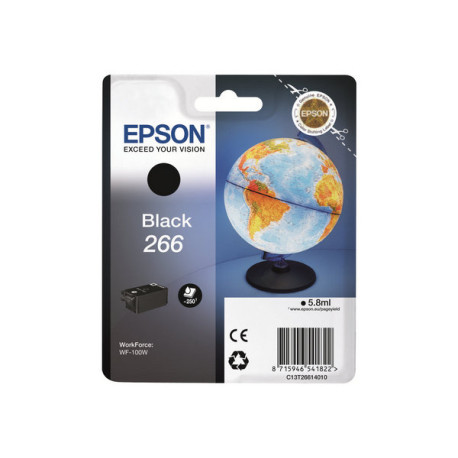 Epson 266 - 6 ml - nero - originale - cartuccia d'inchiostro - per WorkForce WF-100W