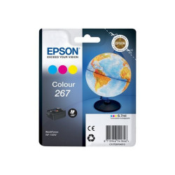 Epson 267 - 6.7 ml - giallo, ciano, magenta - originale - blister con allarme a radiofrequenza - cartuccia d'inchiostro - per W