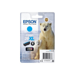 Epson 26XL - 8.7 ml - XL - ciano - originale - blister - cartuccia d'inchiostro - per Expression Premium XP-510, 520, 600, 605,