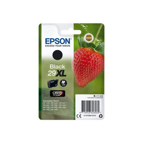 Epson 29XL - 11.3 ml - XL - nero - originale - blister - cartuccia d'inchiostro - per Expression Home XP-245, 247, 255, 257, 33