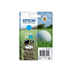 Epson 34XL - 10.8 ml - XL - ciano - originale - cartuccia d'inchiostro - per WorkForce Pro WF-3720, WF-3720DWF, WF-3725DWF