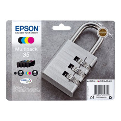 Epson 35 Multipack - Confezione da 4 - nero, giallo, ciano, magenta - originale - blister con radiofrequenza / allarme acustico