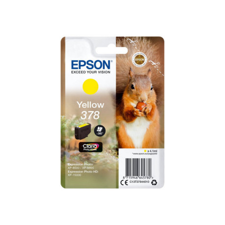 Epson 378 - 4.1 ml - giallo - originale - blister - cartuccia d'inchiostro - per Expression Home XP-8605, 8606- Expression Home