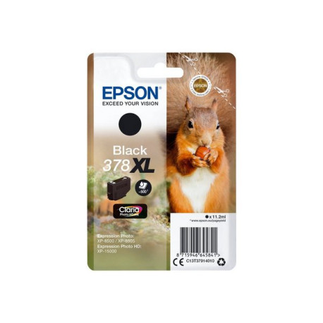 Epson 378XL - 11.2 ml - XL - nero - originale - blister - cartuccia d'inchiostro - per Expression Home XP-8605, 8606- Expressio