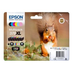 Epson 378XL Multipack - Confezione da 6 - 59.7 ml - XL - nero, giallo, ciano, magenta, magenta chiaro, cyan chiaro - originale 