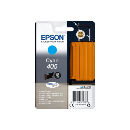 Epson 405 - 5.4 ml - ciano - originale - blister - cartuccia d'inchiostro - per WorkForce WF-7310, 7830, 7835, 7840- WorkForce 