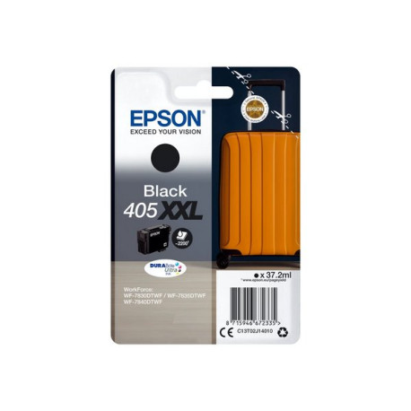 Epson 405XXL - 37.2 ml - misura XXL - nero - originale - blister - cartuccia d'inchiostro - per WorkForce WF-7310DTW, WF-7830DT