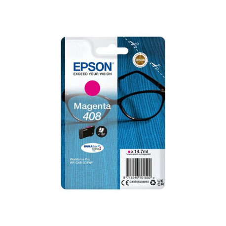 Epson 408 - 14.7 ml - alta capacità - magenta - originale - blister - cartuccia d'inchiostro - per WorkForce Pro WF-C4810DTWF