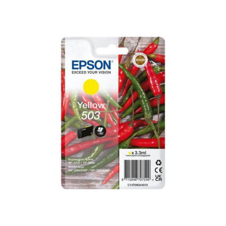 Epson 503 - 3.3 ml - XL - giallo - originale - blister - cartuccia d'inchiostro - per WorkForce WF-2960