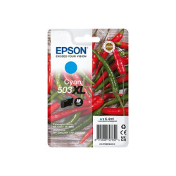 Epson 503XL - 6.4 ml - ciano - originale - blister - cartuccia d'inchiostro - per EPL 5200- RIP Station 5200- WorkForce WF-2960