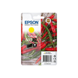 Epson 503XL - 6.4 ml - XL - giallo - originale - blister con radiofrequenza / allarme acustico - cartuccia d'inchiostro - per E