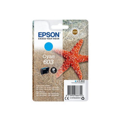 Epson 603 - 2.4 ml - ciano - originale - blister con radiofrequenza / allarme acustico - cartuccia d'inchiostro - per Expressio