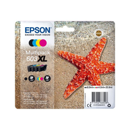 Epson 603XL Multipack - Confezione da 4 - XL - nero, giallo, ciano, magenta - originale - blister - cartuccia d'inchiostro - pe