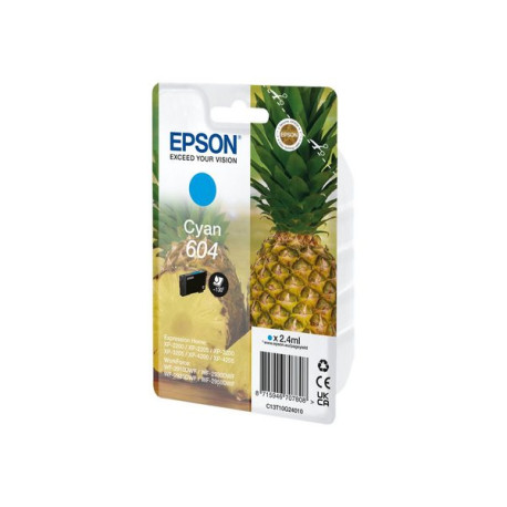 Epson 604 - 2.4 ml - ciano - originale - blister - cartuccia d'inchiostro - per Expression Home XP-4200- Home Cinema 3200- Styl