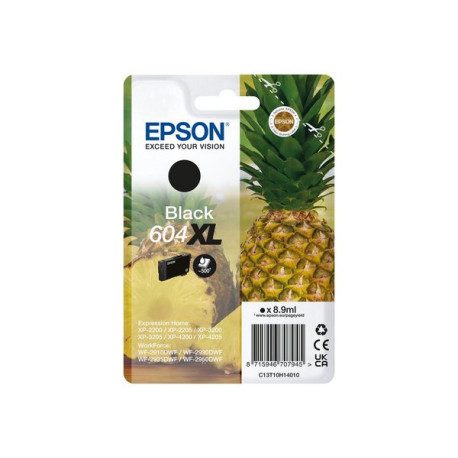 Epson 604XL - 8.9 ml - XL - nero - originale - blister con radiofrequenza / allarme acustico - cartuccia d'inchiostro - per EPL