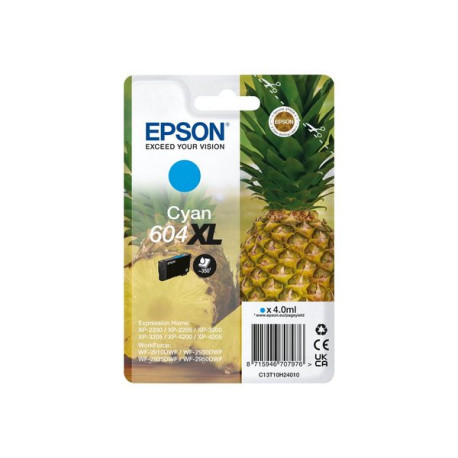 Epson 604XL Singlepack - 4 ml - XL - ciano - originale - blister - cartuccia d'inchiostro - per EPL 4200- Home Cinema 3200- Sty