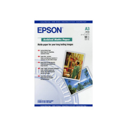 Epson Archival Matte Paper - Opaca - A3 (297 x 420 mm) - 192 g/m² - 50 fogli Carta - per SureColor SC-P700, P7500, P900, P9500,