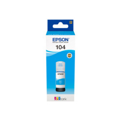 Epson EcoTank 104 - 65 ml - ciano - originale - serbatoio inchiostro - per EcoTank ET-1810, 2715, 2721, 2810, 2811, 2812, 2814,