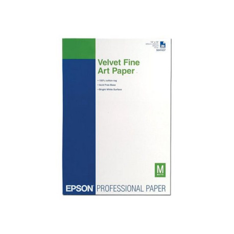 Epson Fine Art Velvet - Velluto - A3 plus (329 x 423 mm) 20 fogli Carta - per SureColor P5000, P800, SC-P10000, P20000, P5000, 