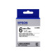 Epson LabelWorks LK-2WBN - Nero su bianco - Rotolo (0,6 cm x 9 m) 1 cassetta(e) rotolo di etichette - per LabelWorks LW-1000, 3