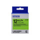 Epson LabelWorks LK-4GBF - Nero su verde - Rotolo (1,2 cm x 9 m) 1 cassetta(e) rotolo di etichette - per LabelWorks LW-1000, 30