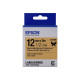 Epson LabelWorks LK-4KBK - Nero su oro - Rotolo (1,2 cm x 5 m) 1 cassetta(e) rotolo di etichette - per LabelWorks LW-1000, 300,