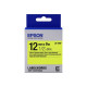 Epson LabelWorks LK-4YBF - Nero su giallo - Rotolo (1,2 cm x 2,9 m) 1 cassetta(e) rotolo di etichette - per LabelWorks LW-1000,