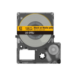 Epson LabelWorks LK-5YBJ - Black on matte yellow - Rotolo (1,8 cm x 8 m) 1 cassetta(e) confezione da appendere - cartuccia a na