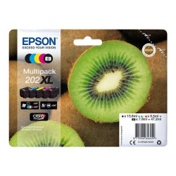 Epson Multipack 202XL - Confezione da 5 - alta capacità - nero, giallo, ciano, magenta, nero per foto - originale - blister - c