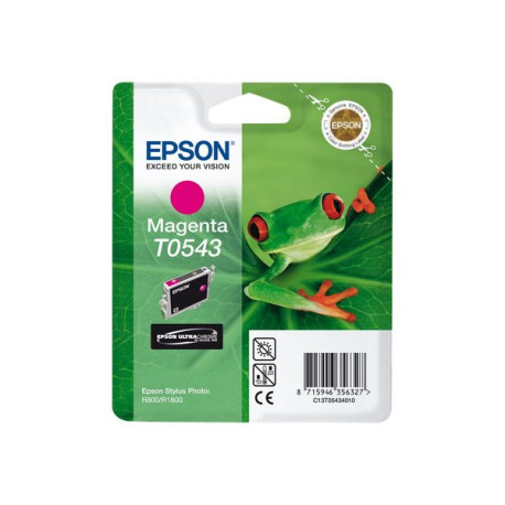 Epson T0543 - 13 ml - magenta - originale - blister - cartuccia d'inchiostro - per Stylus Photo R1800, R800