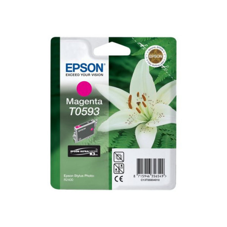 Epson T0593 - 13 ml - magenta - originale - blister - cartuccia d'inchiostro - per Stylus Photo R2400