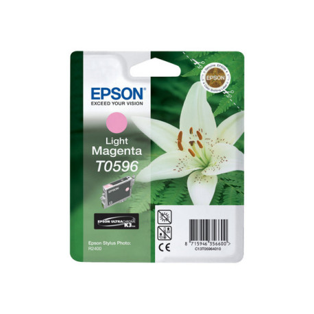 Epson T0596 - 13 ml - magenta chiaro - originale - blister - cartuccia d'inchiostro - per Stylus Photo R2400