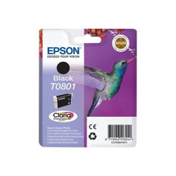 Epson T0801 - Nero - originale - blister con radiofrequenza / allarme acustico - cartuccia d'inchiostro - per Stylus Photo P50,