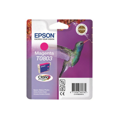 Epson T0803 - 7.4 ml - magenta - originale - blister - cartuccia d'inchiostro - per Stylus Photo P50, PX650, PX660, PX700, PX71