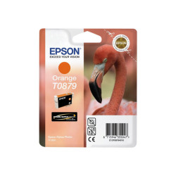 Epson T0879 - 11.4 ml - arancione - originale - blister con radiofrequenza / allarme acustico - cartuccia d'inchiostro - per St